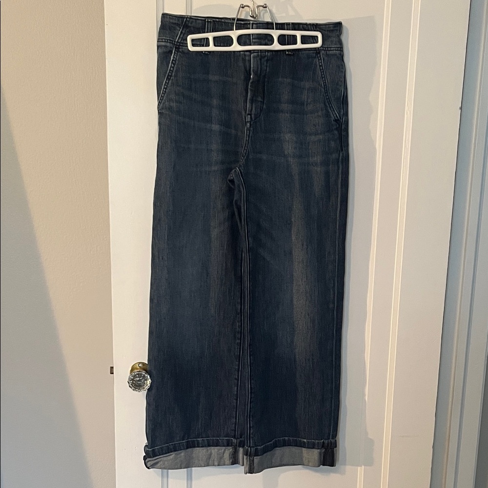 Pilcro Wide Leg Blue Women's Jeans